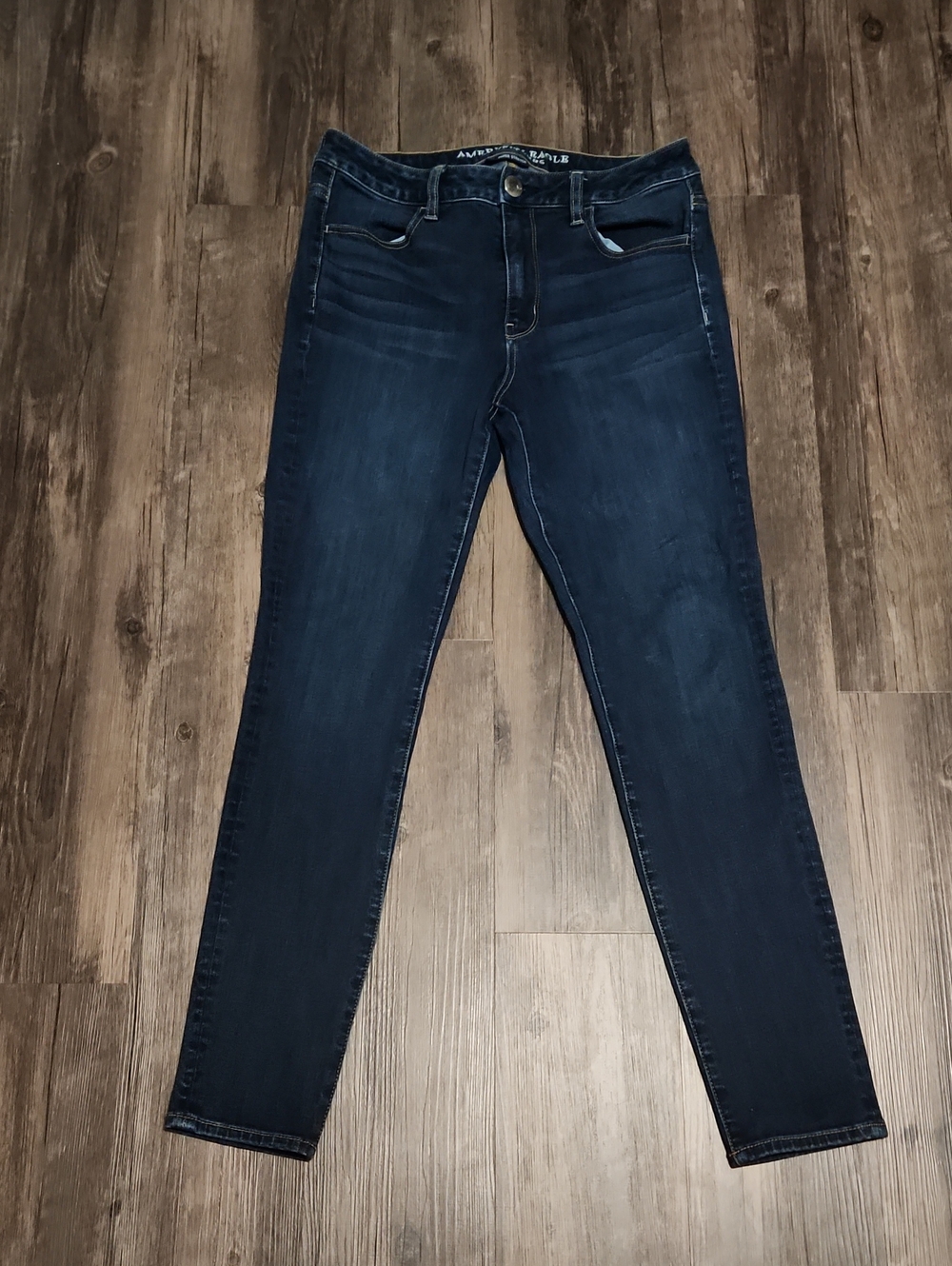 American Eagle Outfitters Navy Skinny High-Rise Jeans